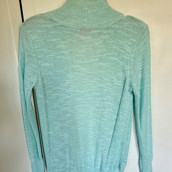 Lily Pulitzer Open Front Cardigan, size small, mint green - Picture 4 of 4